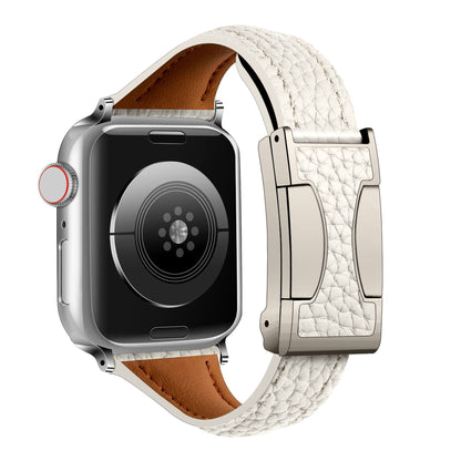 Leather Magnetic Buckle Strap for Apple Watch