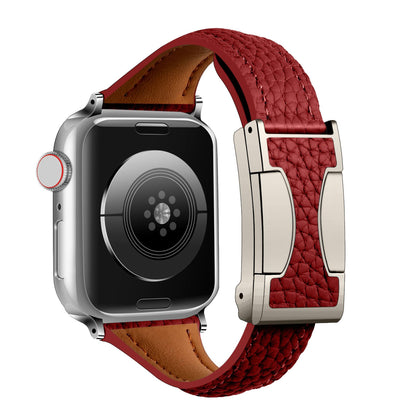 Leather Magnetic Buckle Strap for Apple Watch