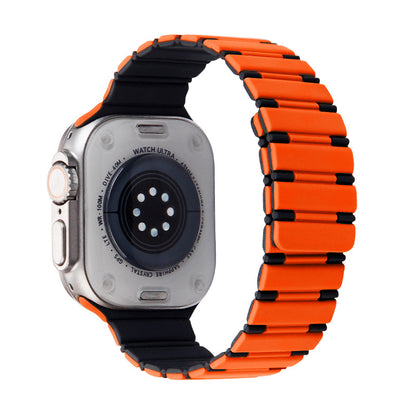 Two-color Magnetic Silicone Strap For Apple Watch