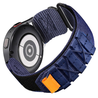Nylon Canvas Loop Velcro Strap For Samsung Galaxy Watch Ultra/4 5 6 7 Pro