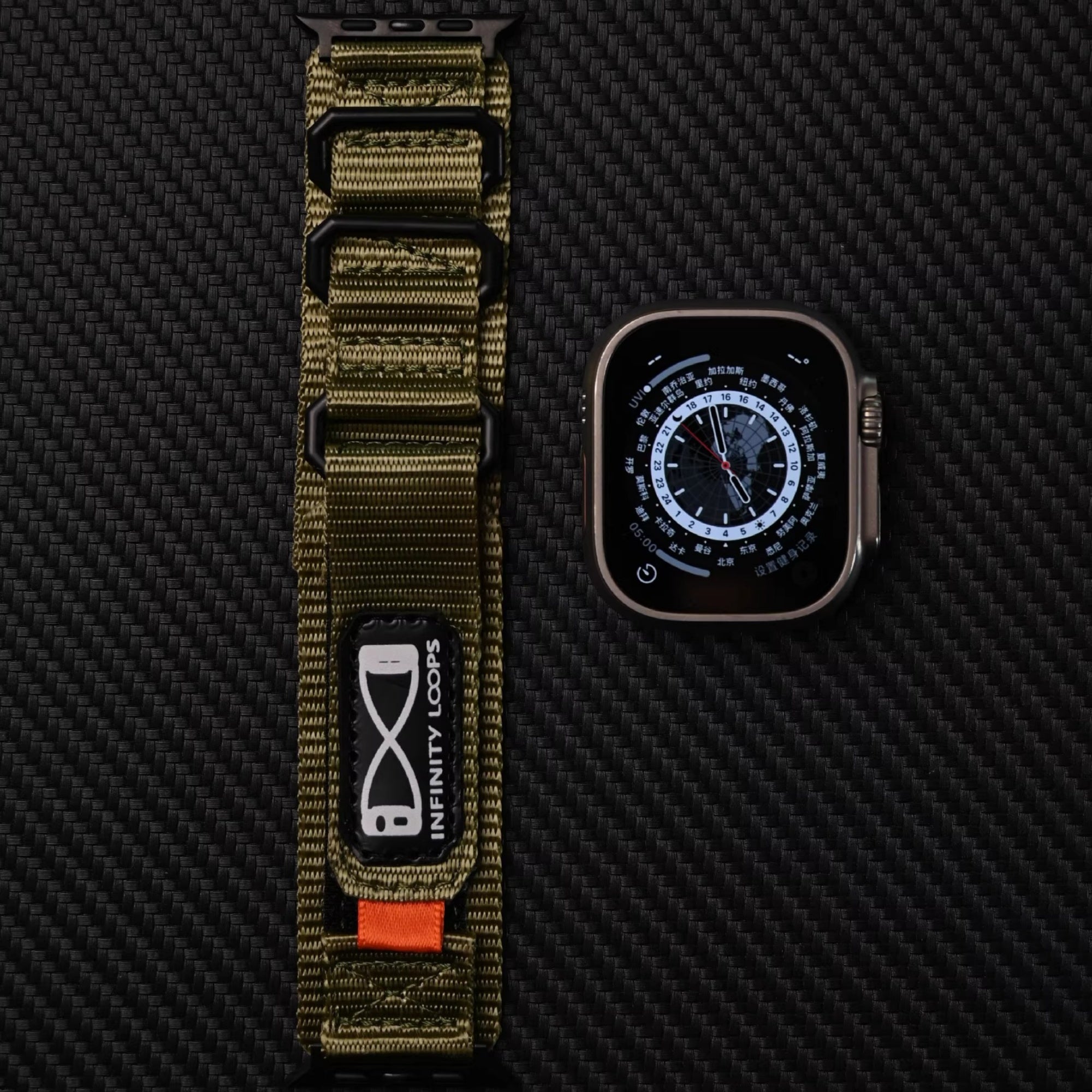 Nylon Loop Band Strap For Apple Watch
