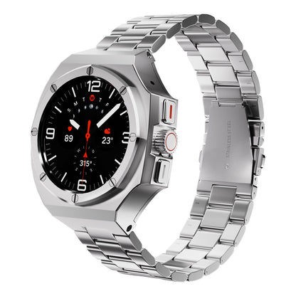 Zinc Alloy Case with Metal Band for Samsung Galaxy Watch 43/44/45/47mm