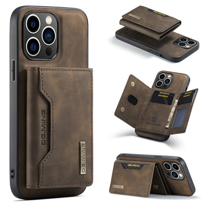 2-in-1 Magnetic Wallet iPhone Case – Detachable Leather Card Holder