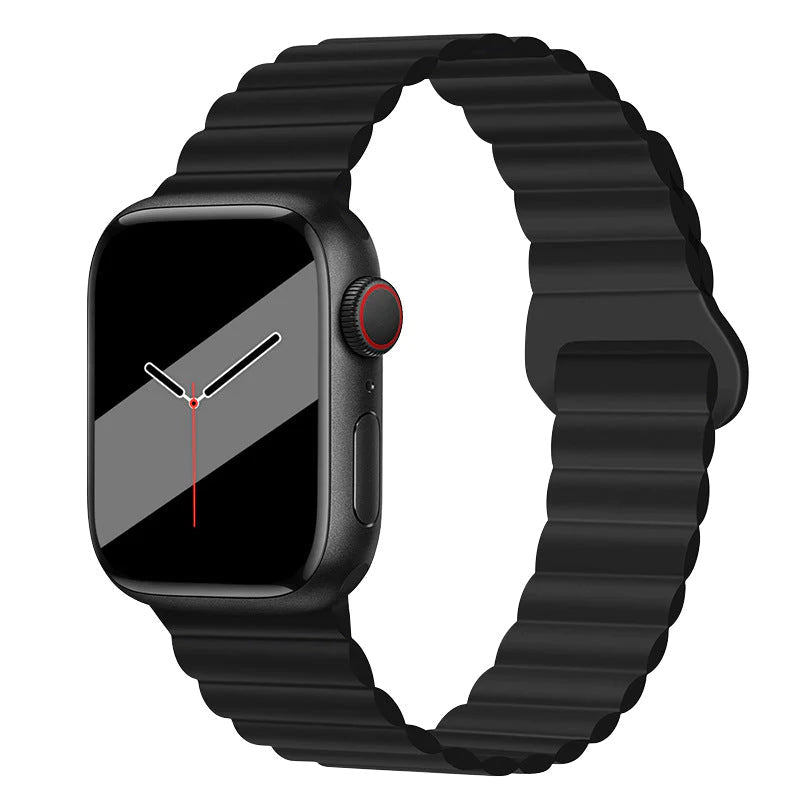 Magnetic silicone strap for Apple Watch