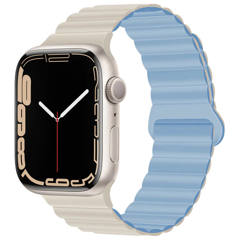 Magnetic silicone strap for Apple Watch