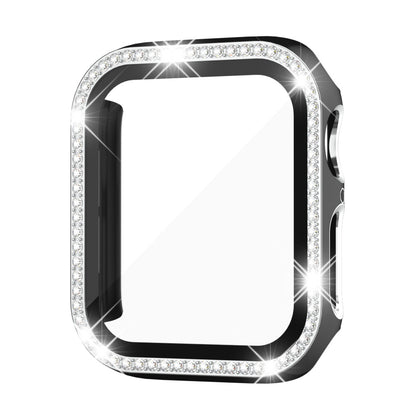 Rhinestone Tempered Glass Case For Apple Watch