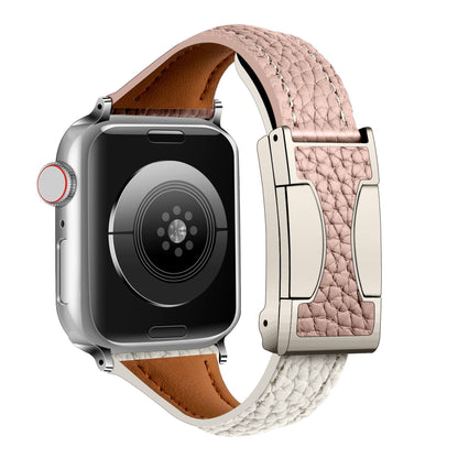 Leather Magnetic Buckle Strap for Apple Watch