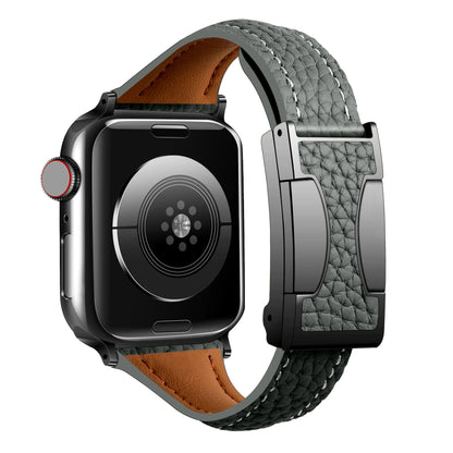 Leather Magnetic Buckle Strap for Apple Watch