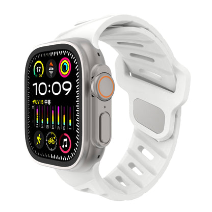 Asymmetric Oblique Hole Silicone Watch Strap for Apple Watch