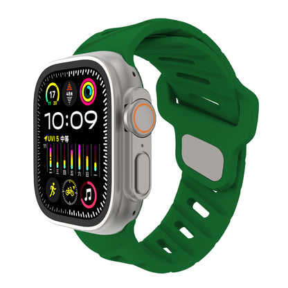 Asymmetric Oblique Hole Silicone Watch Strap for Apple Watch