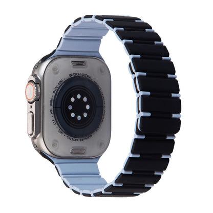 Two-color Magnetic Silicone Strap For Apple Watch