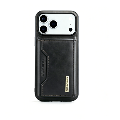 2-in-1 Magnetic Wallet iPhone Case – Detachable Leather Card Holder