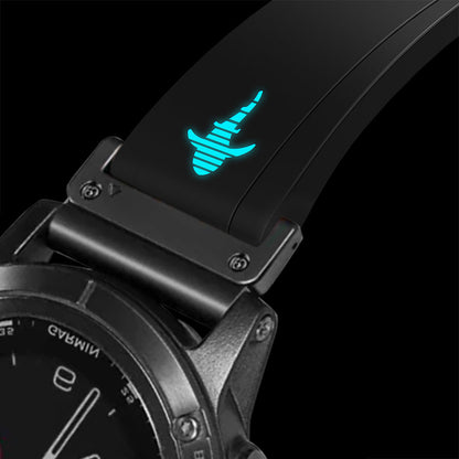 Luxury FKM Rubber Strap for Garmin - The Shark Edition