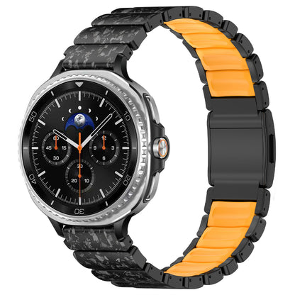 Carbon Fiber +FKM Band For Samsung Watch