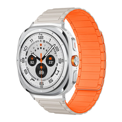 Sports Silicone Magnetic Band For Samsung Galaxy Watch/Ultra2/ Ultra/9/8/7/6/5/4