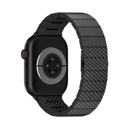 Carbon Fiber Apple Watch Band+Slim Aramid Fiber Protective Cover