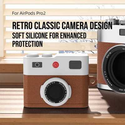 Camera Style Silicone AirPods Case