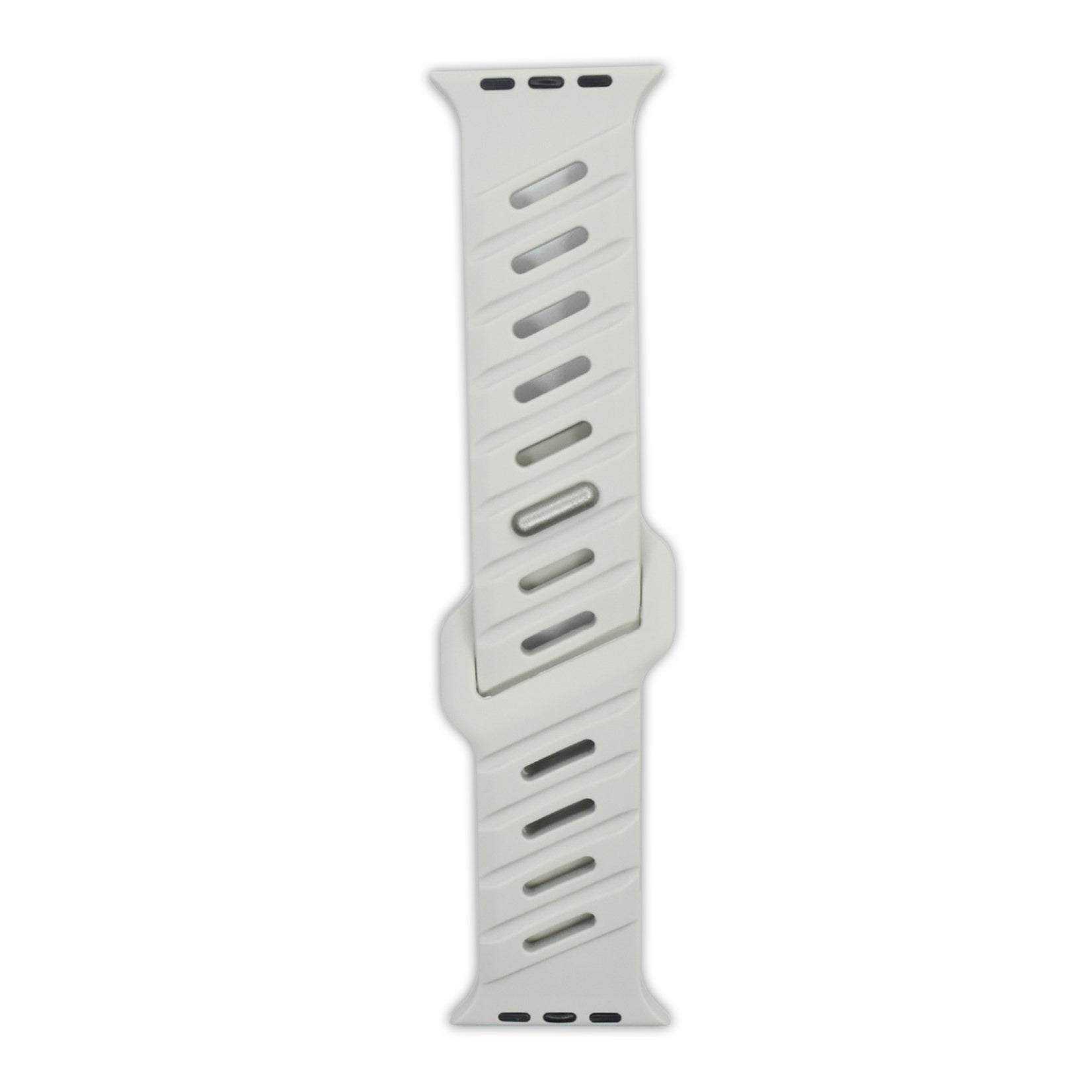 Asymmetric Oblique Hole Silicone Watch Strap for Apple Watch