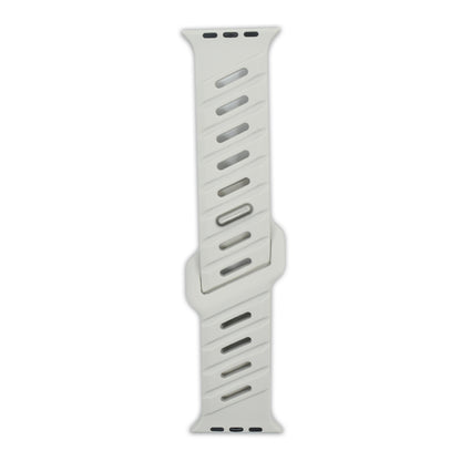 Asymmetric Oblique Hole Silicone Watch Strap for Apple Watch