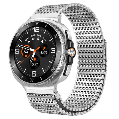 Designer Domino Stainless Steel Magnet Band ForGalaxy Watch Ultra/ Watch 8 / 8 Classic