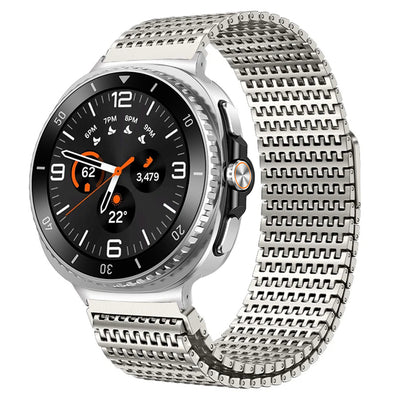 Designer Domino Stainless Steel Magnet Band ForGalaxy Watch Ultra/Ultra2/ Watch 9/8 / 8 Classic