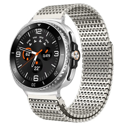Designer Domino Stainless Steel Magnet Band ForGalaxy Watch Ultra/ Watch 8 / 8 Classic