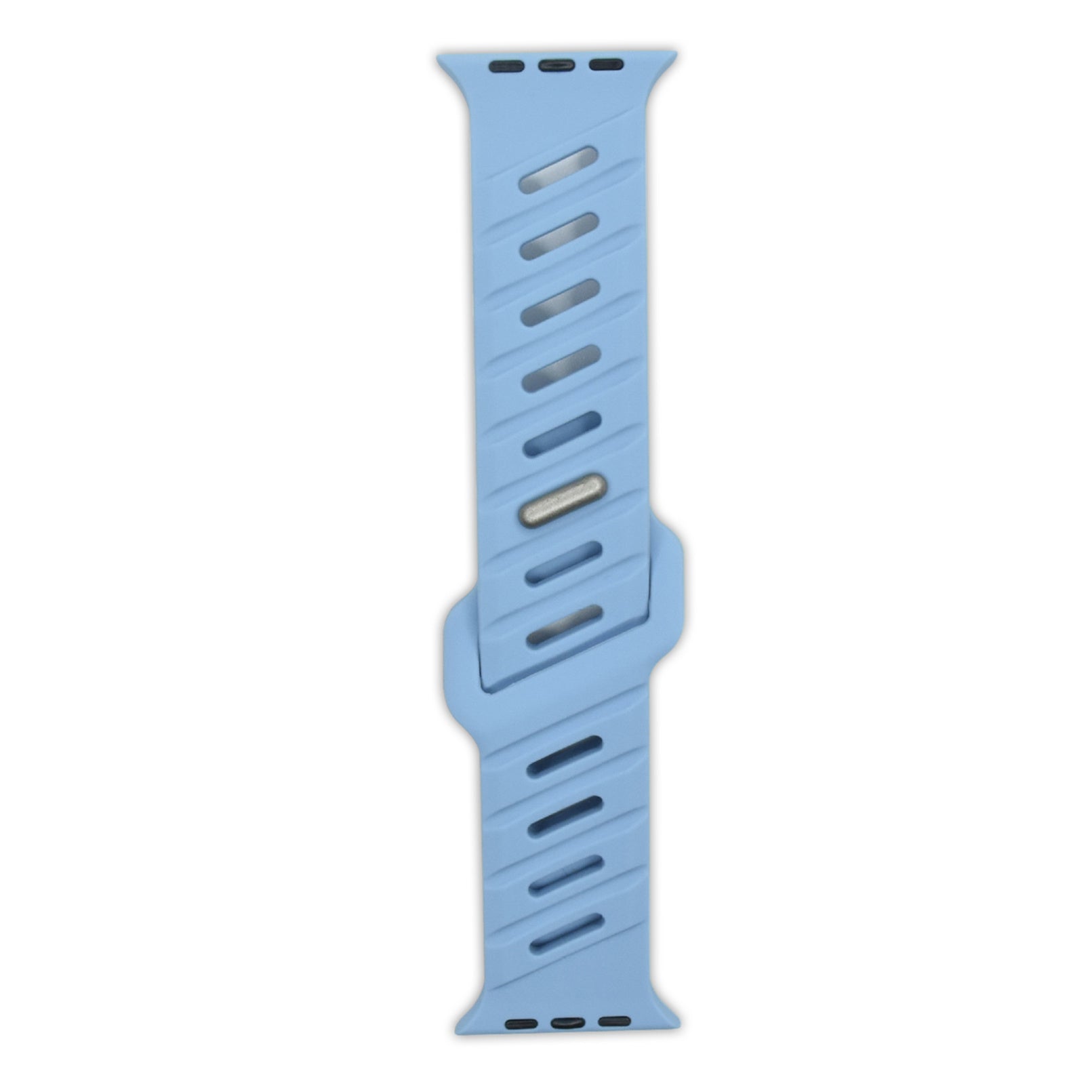 Asymmetric Oblique Hole Silicone Watch Strap for Apple Watch