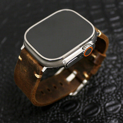 Vintage Leather Apple Watch Strap