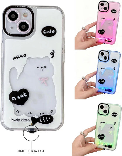 Light-Up Cute Pet Phone Case for iPhone