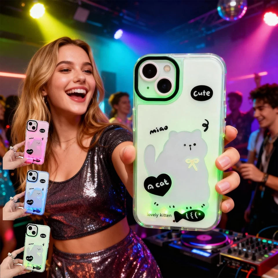 Light-Up Cute Pet Phone Case for iPhone