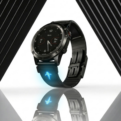 Luxury FKM Rubber Strap for Garmin - The Shark Edition