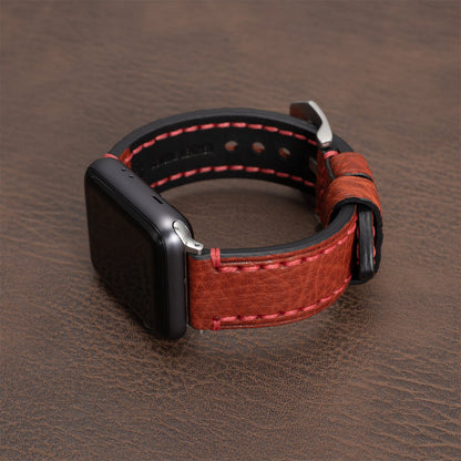 Top grain leather strap For Apple watch