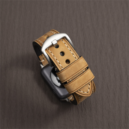 Premium Calf Leather Band for Apple Watch