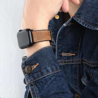 Leather Luxury Watch Band For Apple Watch