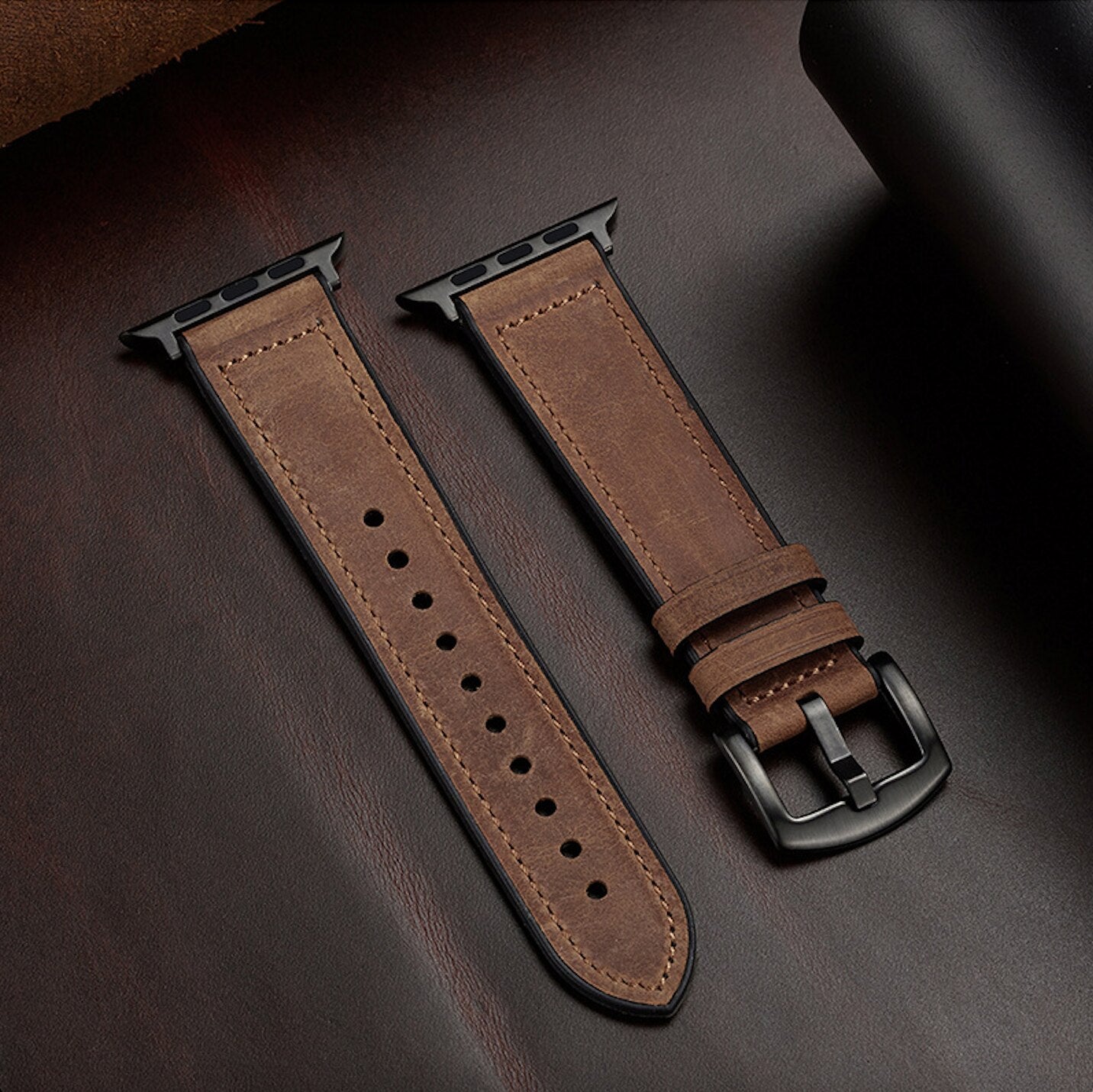 Leather Luxury Watch Band For Apple Watch