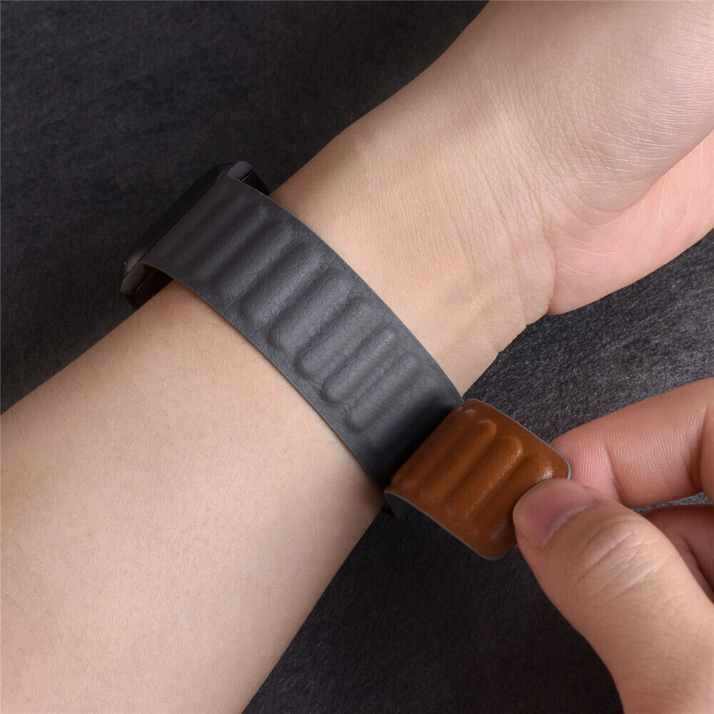 Magnetic Leather Link Band